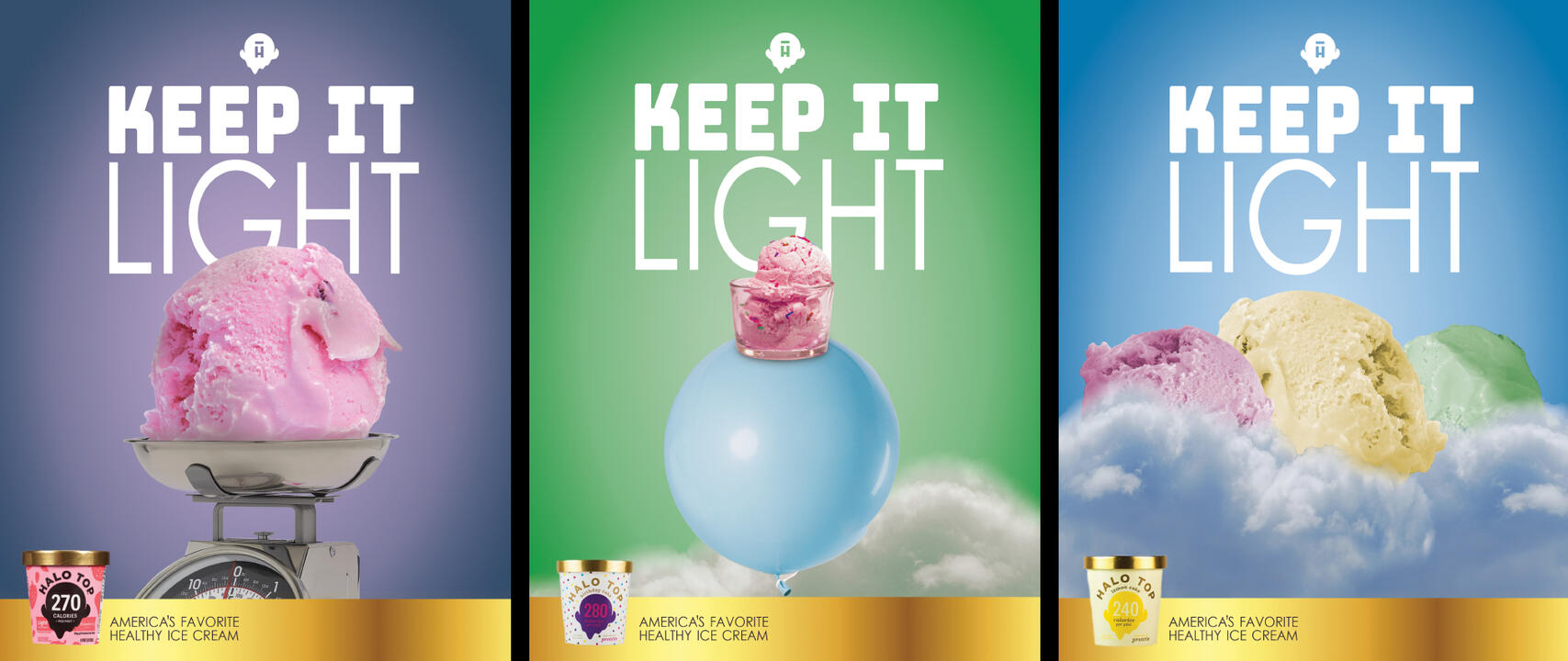 Halo Top Ice Cream Conceptual Ad Series